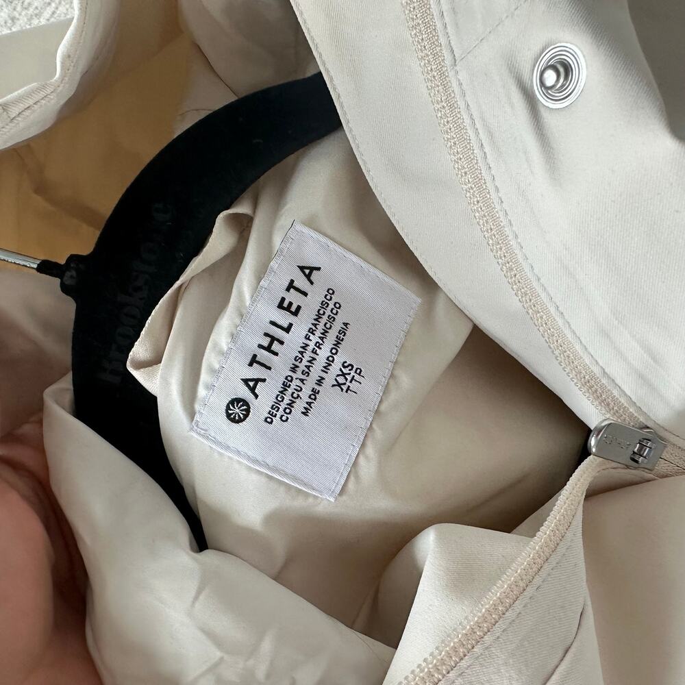 Athleta Rainout Ridge Long Trench Size XXS NEW - Picture 7 of 7